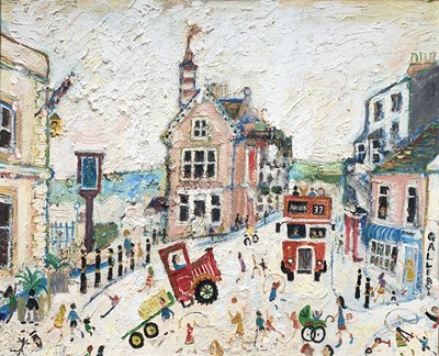Lot 259 - Simeon STAFFORD (1956) Marazion Oil on board...