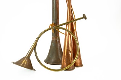 Lot 48 - Two copper hunting horns.