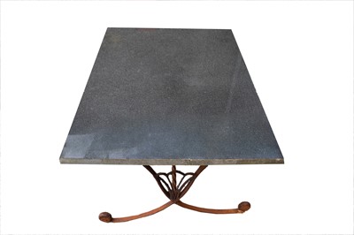 Lot 774 - A low garden or conservatory table.