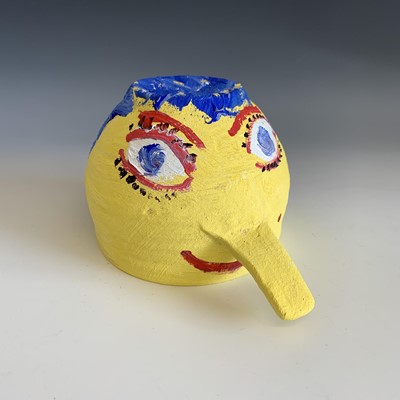 Lot 182 - Simeon STAFFORD (1956) Nose Pot Painted on...
