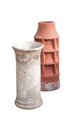 Lot 247 - A pair of chimney pots, height 74cm, diameter...