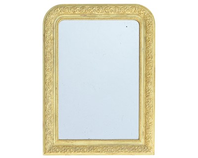 Lot 787 - A 19th century gilt gesso framed Louis Philippe mirror.