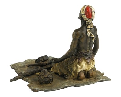 Lot 29 - An Austrian cold painted bronze sculpture.