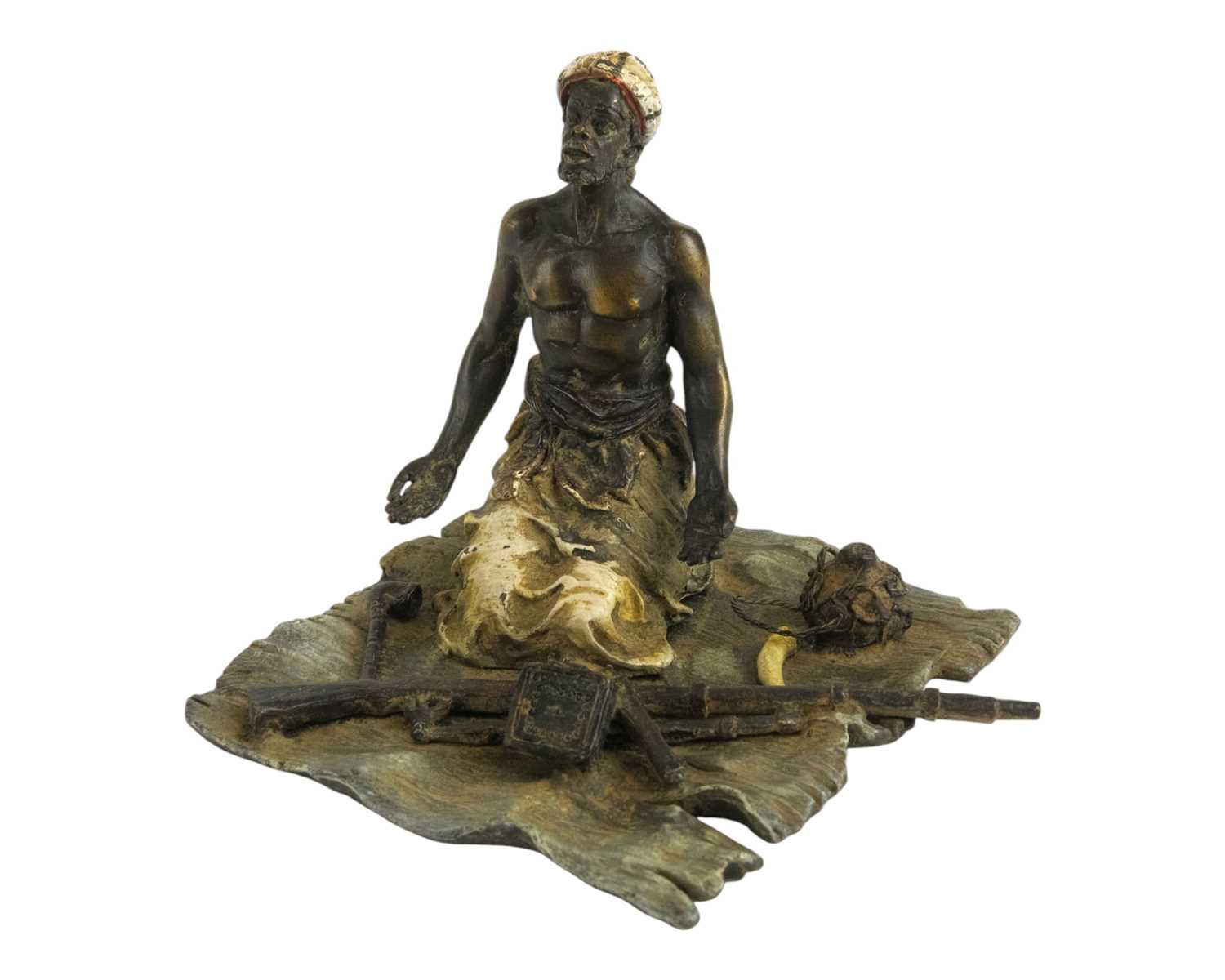 Lot 29 - An Austrian cold painted bronze sculpture.
