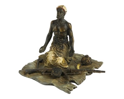 Lot 29 - An Austrian cold painted bronze sculpture.