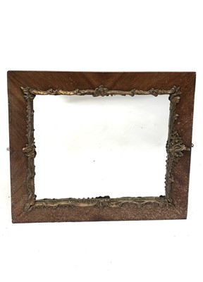Lot 3160 - A walnut veneered and gilt gesso rectangular...