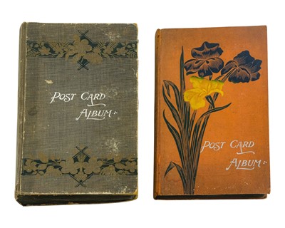 Lot 348 - Two Postcard Albums containing a quantity of postcards including Cornish.