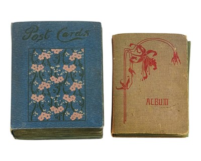 Lot 347 - Two Postcard Albums containing a quantity of postcards including Cornish.
