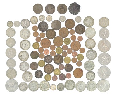 Lot 214 - Miscellaneous GB coinage including silver.