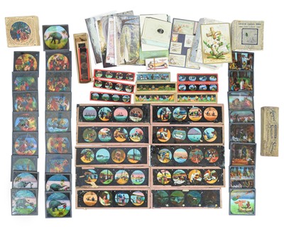 Lot 346 - Magic lantern slides, postcards etc.