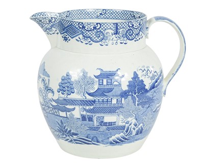 Lot 723 - A large pearlware jug.