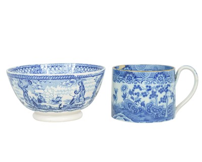 Lot 656 - A rare pearlware candle holder.