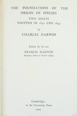 Lot 48 - Charles Darwin.