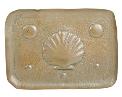 Lot 438 - A small Arts and Crafts copper tray, probably Newlyn.