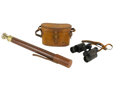 Lot 736 - A Dolland single draw nickel telescope.