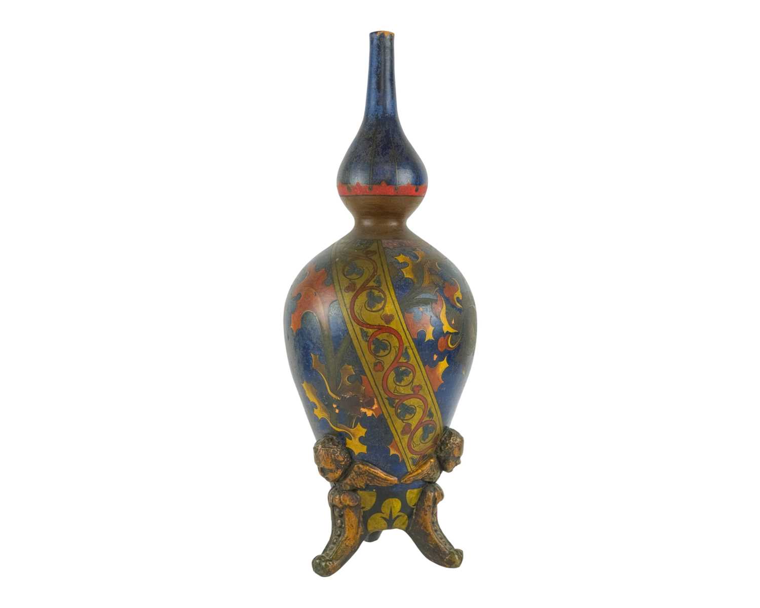 Lot 31 - An unusual Continental terracotta side vessel.