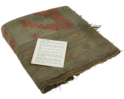 Lot 628 - A Bhutanese woven ceremonial textile.