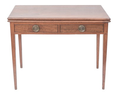 Lot 905 - A Victorian mahogany fold top tea table.