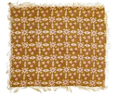 Lot 624 - A silk patterned shawl.