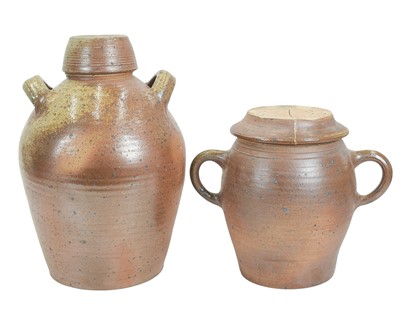 Lot 648 - Two salt glazed stoneware vessels.