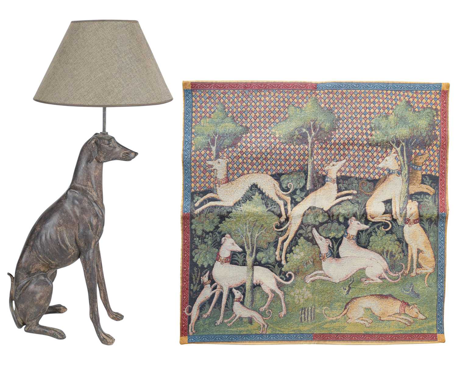 Lot 12 - Sighthounds - A Craye (Groupe Flemish...
