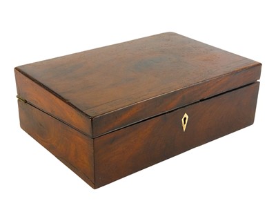 Lot 30 - A 19th century mahogany and brass bound writing slope.