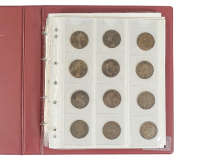 Lot 378 - An album with GB and other coins including silver.