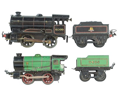 Lot 306 - Hornby “O” gauge clockwork locomotives x 2.