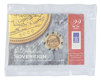 Lot 248 - 2000 sovereign.