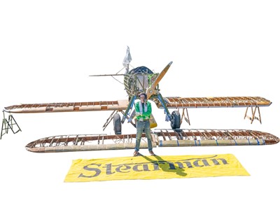 Lot 17 - A BOEING STEARMAN N2S-3 (B75N1) 1943 BIPLANE