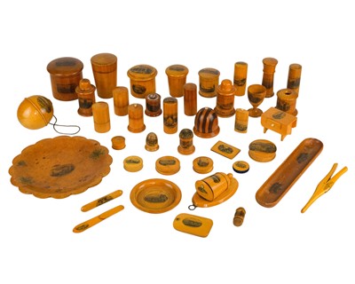 Lot 44 - A collection of Mauchline Ware.
