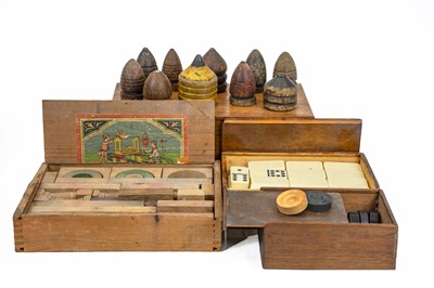 Lot 285 - A collection of antique games.