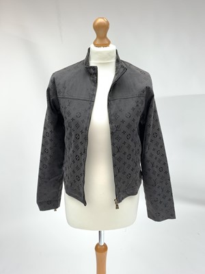 Lot 2865 - A bomber style cotton jacket with Louis...