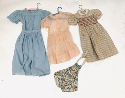 Lot 2867 - Three girls 1940/50’s frocks Rob Roy, Tootal...