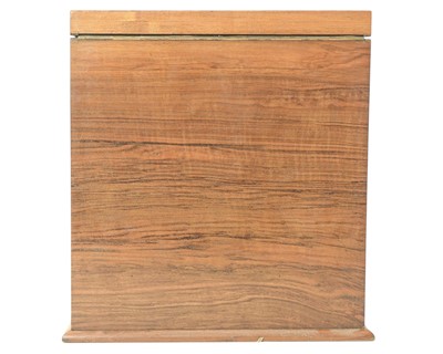 Lot 97 - A good quality Victorian burr walnut stationery cabinet.