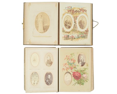 Lot 616 - Two Victorian photograph albums.