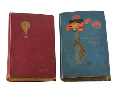 Lot 363 - Two Large postcard albums containing 500 plus misc. postcards.