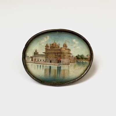Lot 376 - An Indian architectural minature painting,...