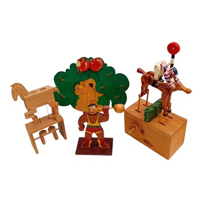 Lot 4 - Four automatons, including Jockey, Trojan...