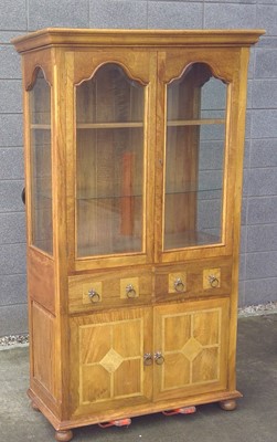 Lot 6 - A Hardwood Display Cabinet. 190cm tall, 109cm...