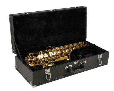 Lot 433 - A Schwarzschild gilt finish saxophone.