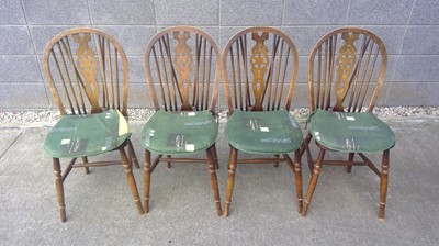 Lot 29 - Four Wheelback Dining Chairs.