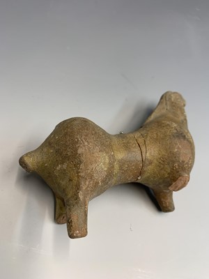 Lot 647 - An ancient pottery aquamanile type horse...