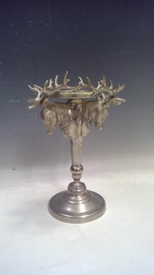 Lot 48 - A Kenneth Turner Nickel Plated Stag Head...