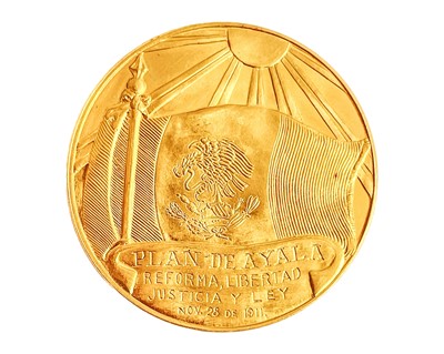 Lot 258 - 1961 Mexican Gold Commemorative Medallion.