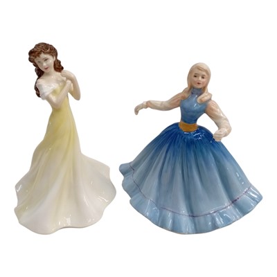 Lot 59 - Two Royal Doulton figurines, "Kathryn" and...