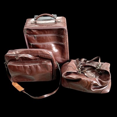 Lot 79 - A set of Belcinto, Portuguese leather luggage...