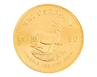Lot 222 - 1980 Gold full Krugerrand.