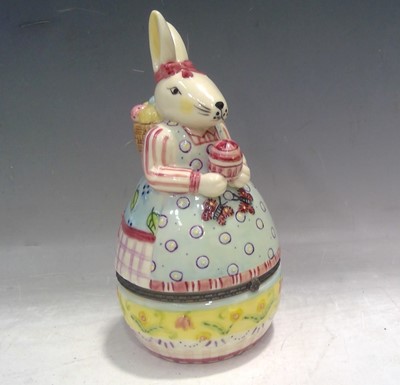 Lot 9 - A Villeroy & Boch Easter Bunny Trinket Box...