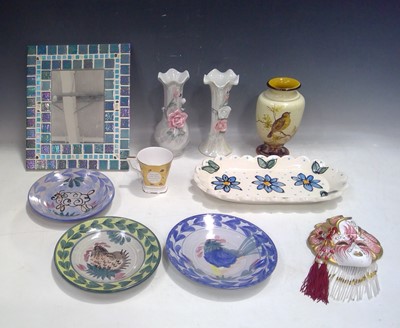 Lot 149 - Three Studio Plates, a Ceramic Venetian Mask,...